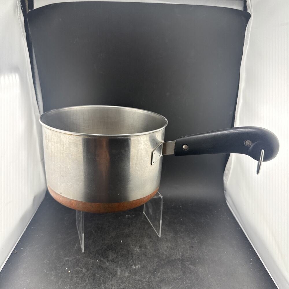 Vintage Revere Ware 3 qt Sauce Pan, Copper Bottom, No Lid, Pre-1968